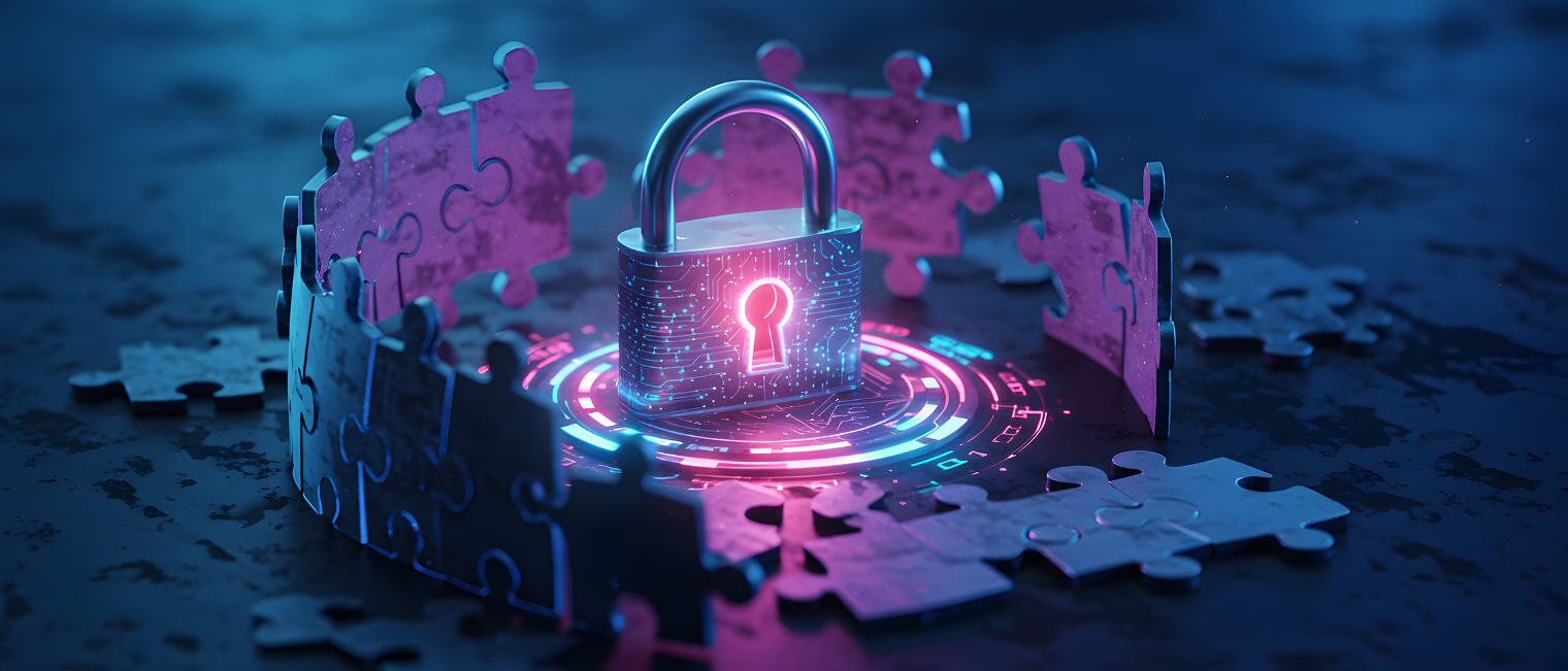 Ein Schloss, dass IT-Sicherheit symbolisieren soll