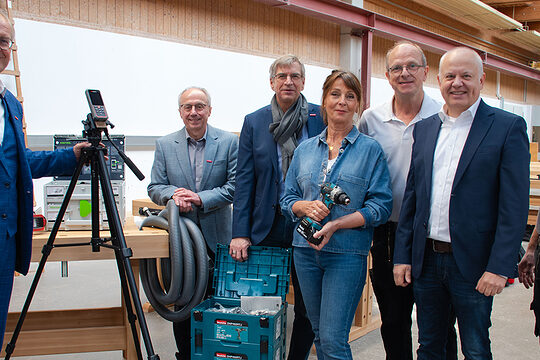 V. l. n. r. Ludwig Paul, Bernd Bratek, Michael Bissert, Sabine Förster, Frank Weimer, Mathias Rauwolf, Matthias Schirmer