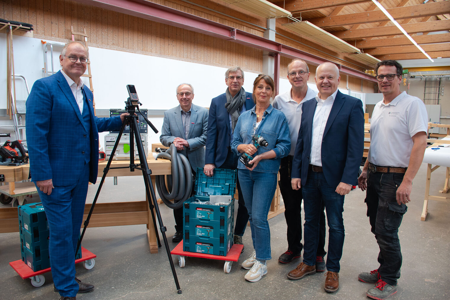 V. l. n. r. Ludwig Paul, Bernd Bratek, Michael Bissert, Sabine Förster, Frank Weimer, Mathias Rauwolf, Matthias Schirmer